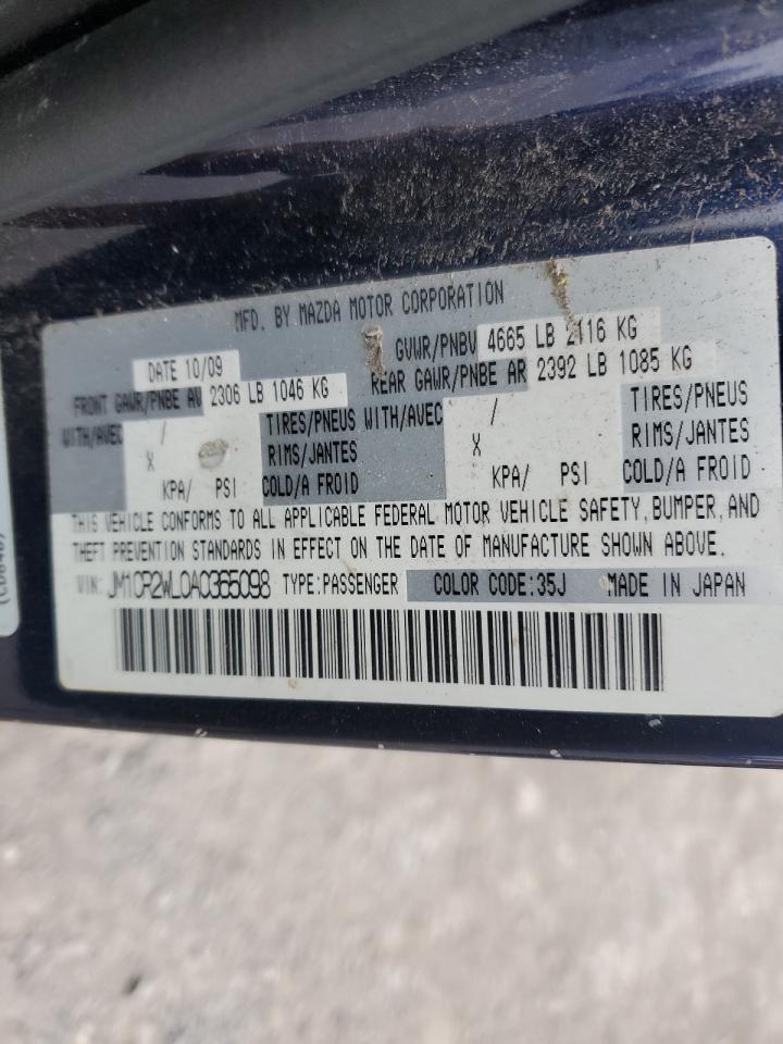2010 Mazda 5 VIN: JM1CR2WL0A0365098 Lot: 62089975
