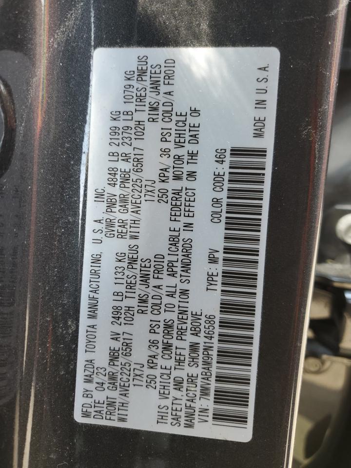2023 Mazda Cx-50 Select VIN: 7MMVABAM9PN146586 Lot: 60207615