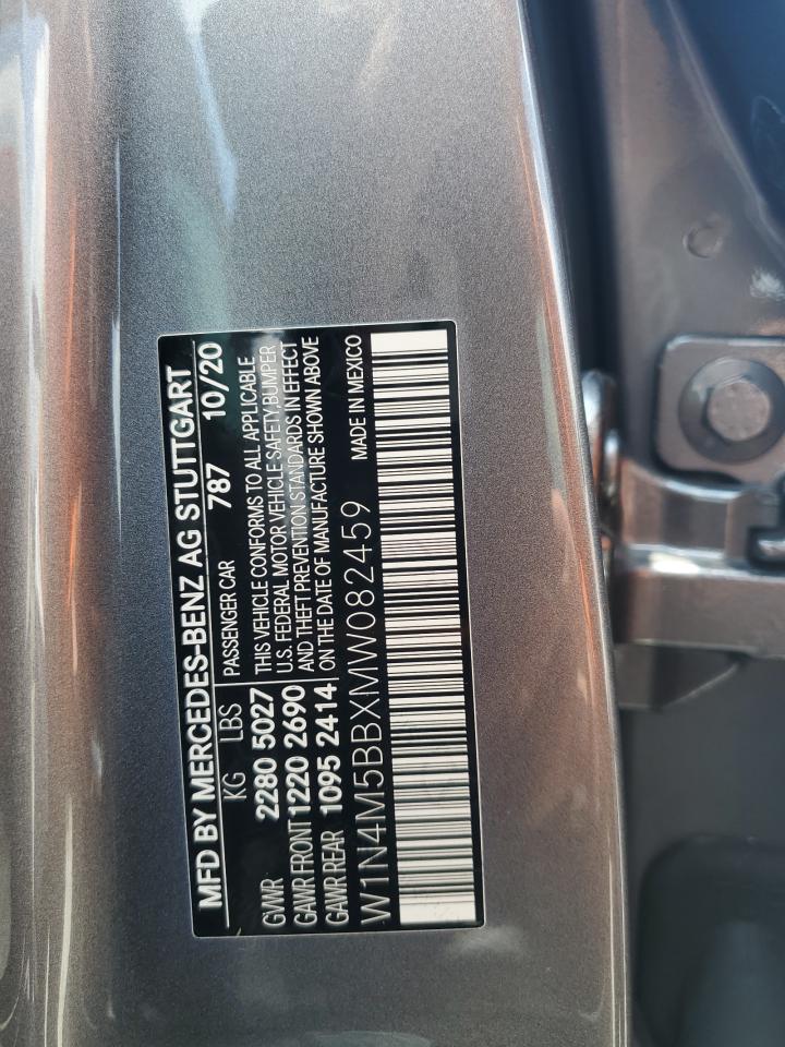 2021 Mercedes-Benz Glb Amg 35 4Matic VIN: W1N4M5BBXMW082459 Lot: 62811945