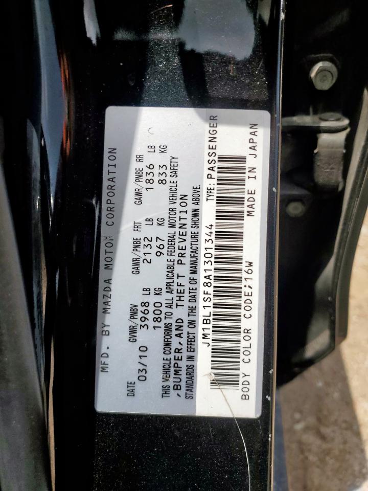 2010 Mazda 3 I VIN: JM1BL1SF8A1301344 Lot: 62880715