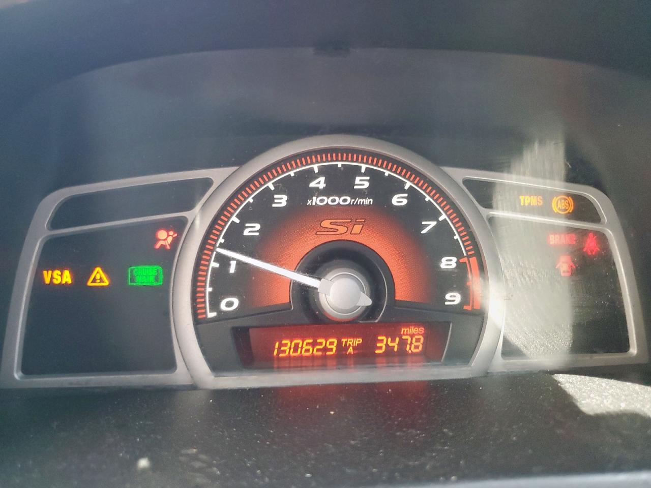 2008 Honda Civic Si VIN: 2HGFG21538H706836 Lot: 61823435