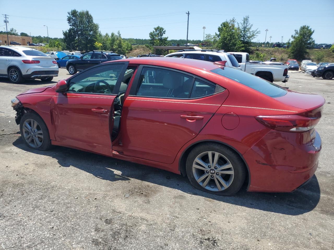 HYUNDAI ELANTRA 2017 VIN KMHD84LFXHU207819 фото 2