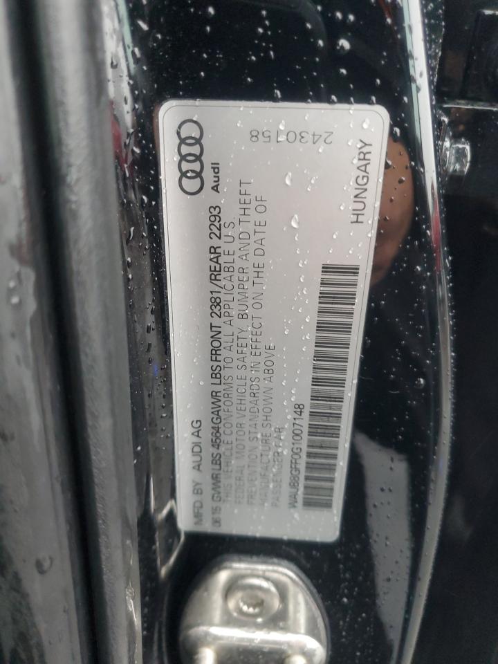 2016 Audi A3 Premium VIN: WAUB8GFF0G1007148 Lot: 59127645