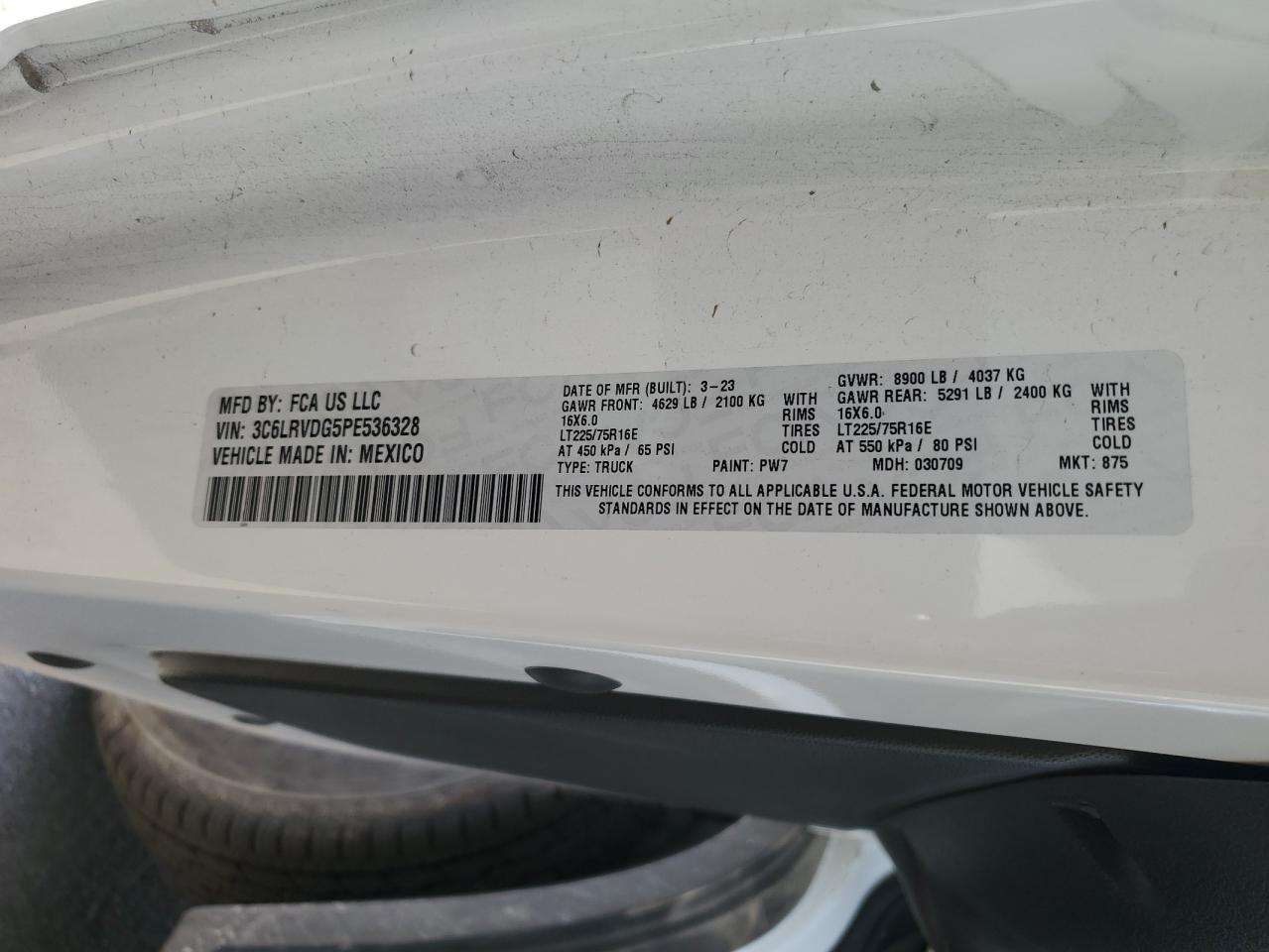 RAM All Models 2023 VIN 3C6LRVDG5PE536328 zdjęcie 13