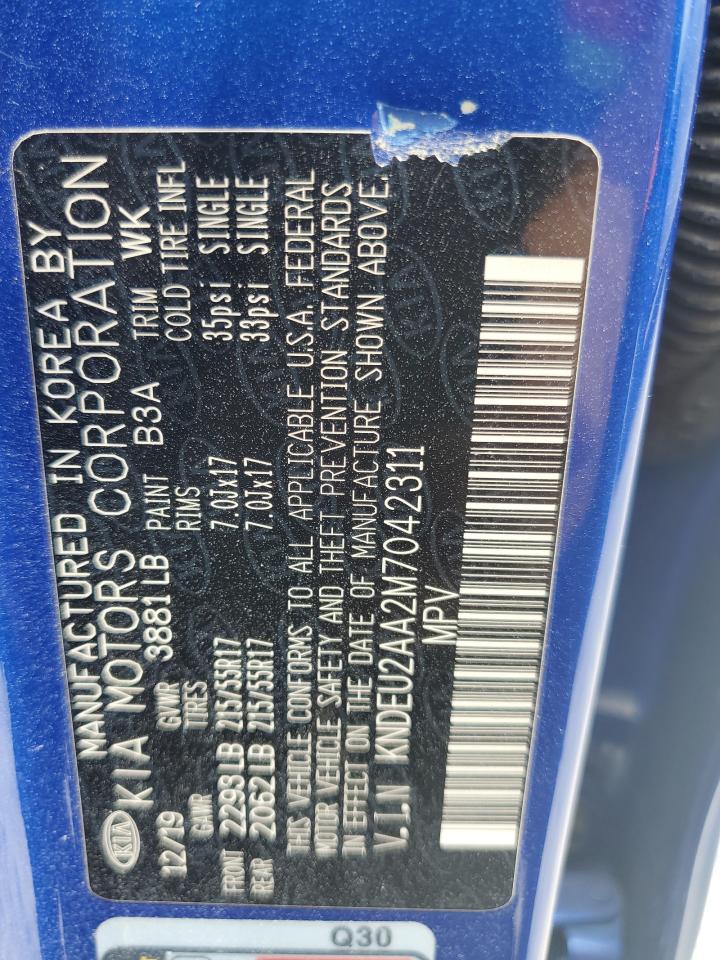 2021 Kia Seltos S VIN: KNDEU2AA2M7042311 Lot: 60418945