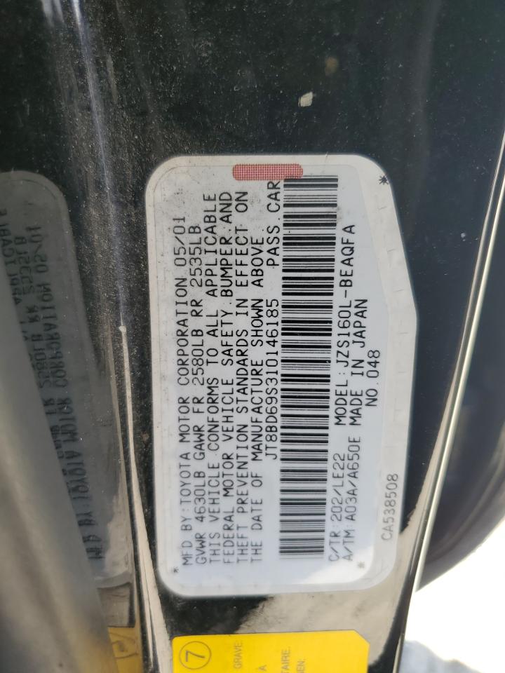 2001 Lexus Gs 300 VIN: JT8BD69S310146185 Lot: 61426095