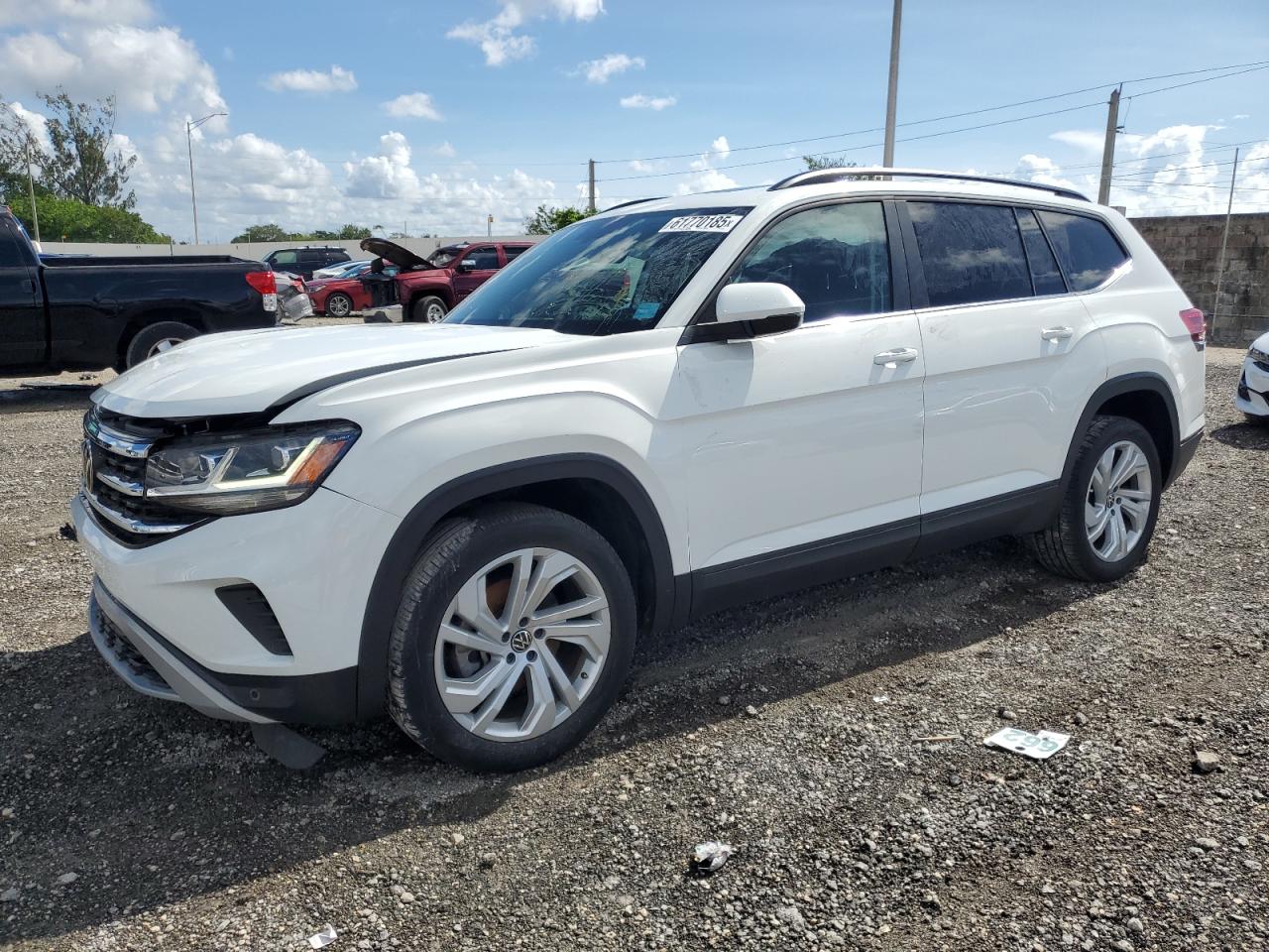 2022 Volkswagen Atlas Se white null gas 1V2JP2CA2NC503971 photo #1