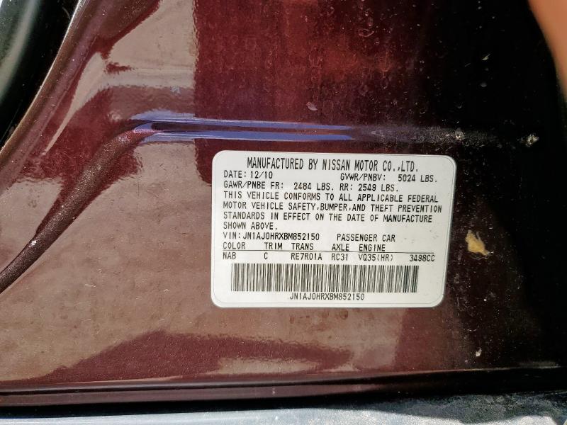 2011 INFINITI EX35 BASE  