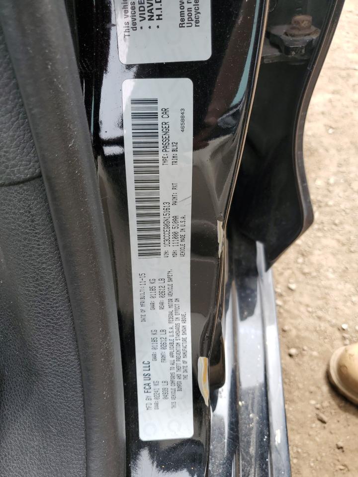 2016 Chrysler 200 C VIN: 1C3CCCEG0GN151613 Lot: 59038855