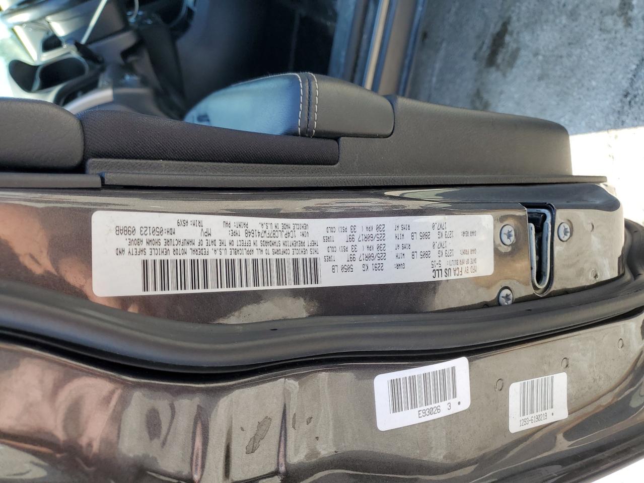 JEEP GRAND CHER 2015 VIN 1C4PJLCB7FW741648 фото 13