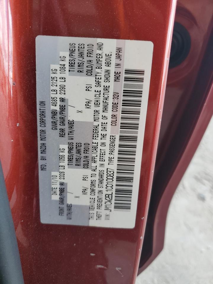 2012 Mazda 5 VIN: JM1CW2BL1C0100837 Lot: 62464555