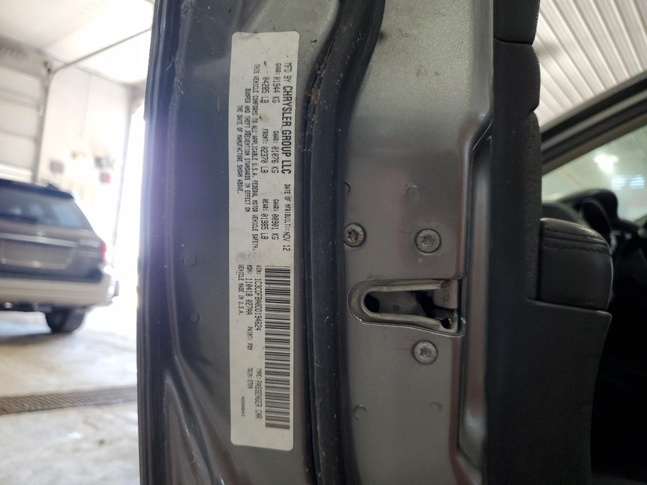 2013 Dodge Dart Sxt VIN: 1C3CDFBA0DD194624 Lot: 59441215