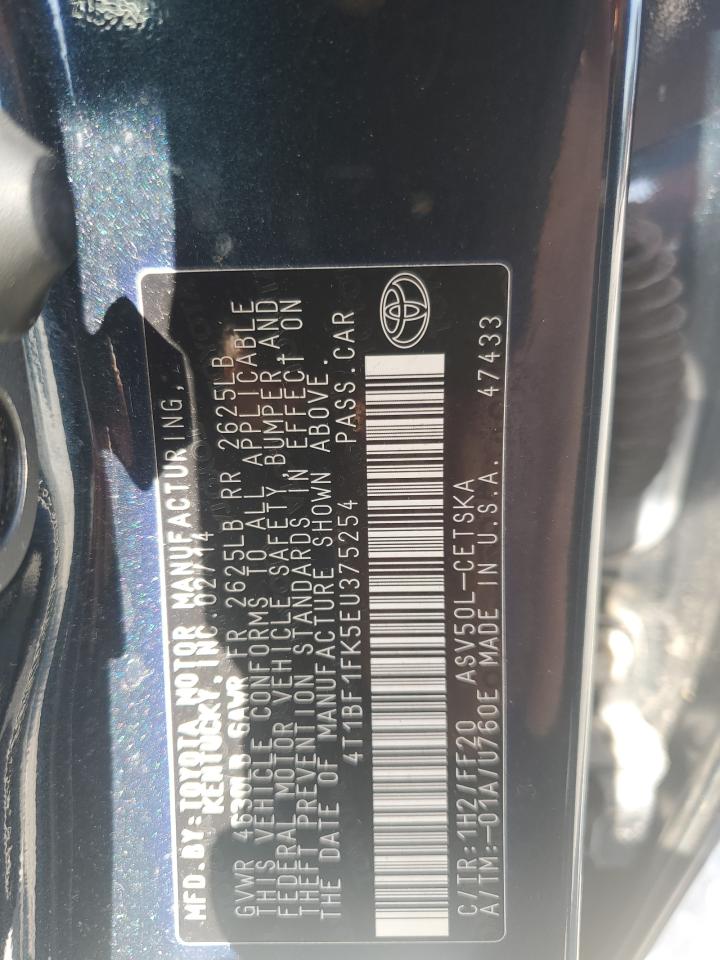 2014 Toyota Camry L VIN: 4T1BF1FK5EU375254 Lot: 62128275