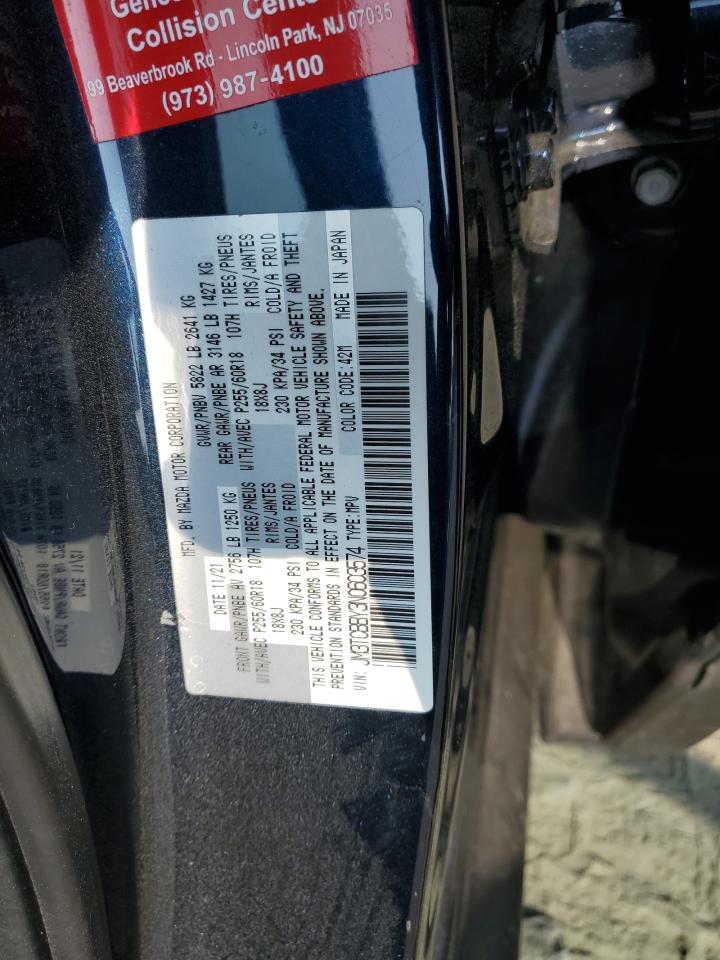 2022 Mazda Cx-9 Sport VIN: JM3TCBBY3N0603574 Lot: 60353475