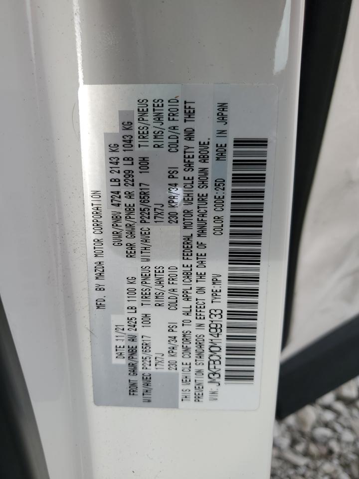 2021 Mazda Cx-5 Touring VIN: JM3KFBCM0M1499133 Lot: 60370225