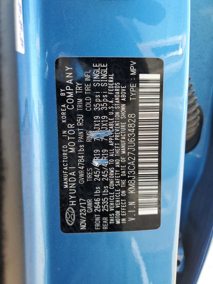 2018 Hyundai Tucson Value VIN: KM8J3CA27JU634828 Lot: 61860065