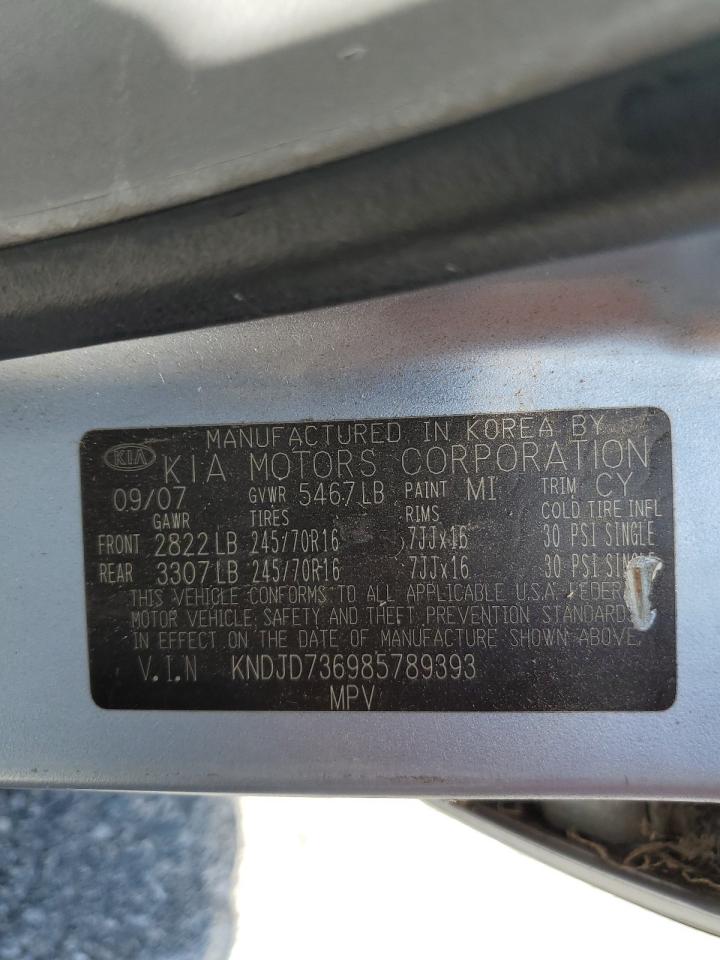 2008 Kia Sorento Ex VIN: KNDJD736985789393 Lot: 61408535