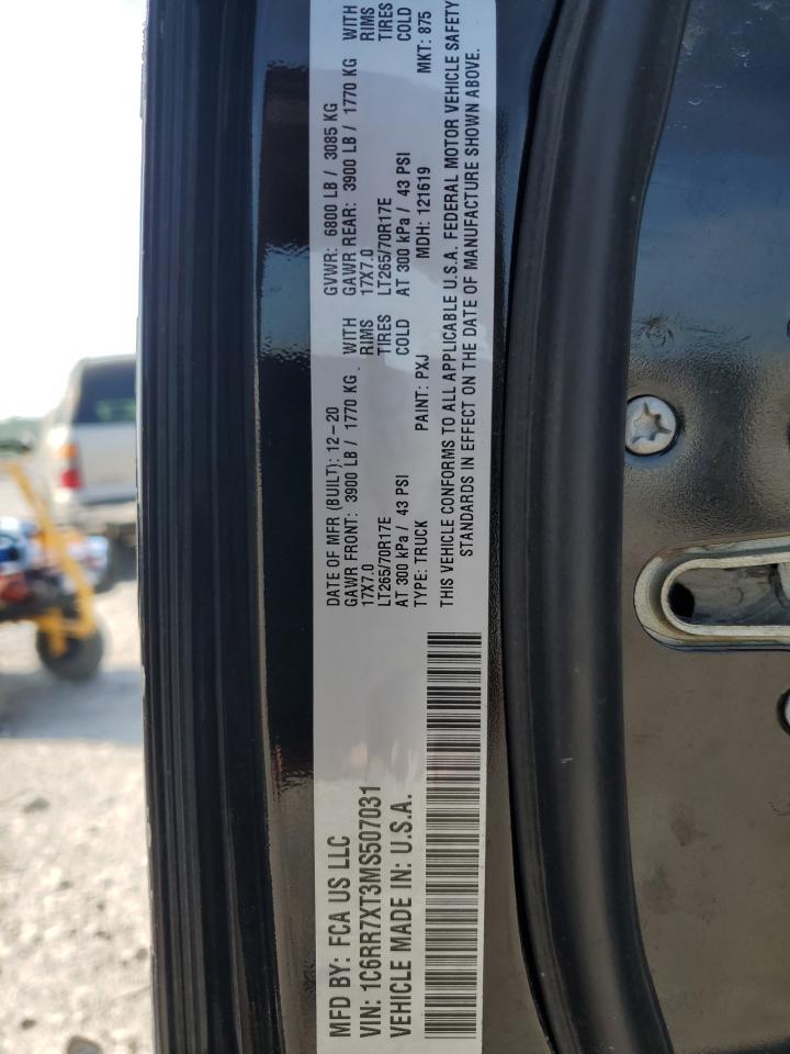 RAM 1500 2021 VIN 1C6RR7XT3MS507031 фото 13