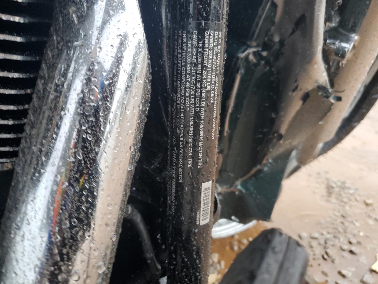 2024 Harley-Davidson Flhcs VIN: 1HD1YBK16RB042199 Lot: 63490895