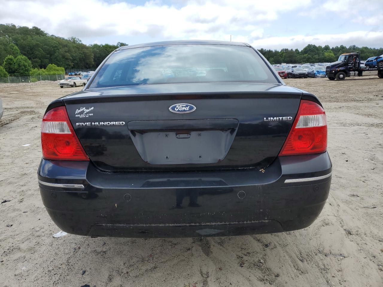2005 Ford Five Hundred Limited VIN: 1FAFP25185G185566 Lot: 59765955