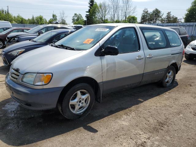 2002 TOYOTA SIENNA CE   for sale at Copart ON - TORONTO