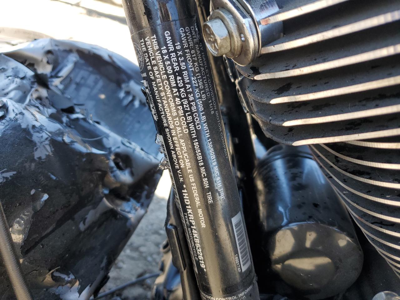 2019 Harley-Davidson Flhxs VIN: 1HD1KRP14KB632619 Lot: 62573665