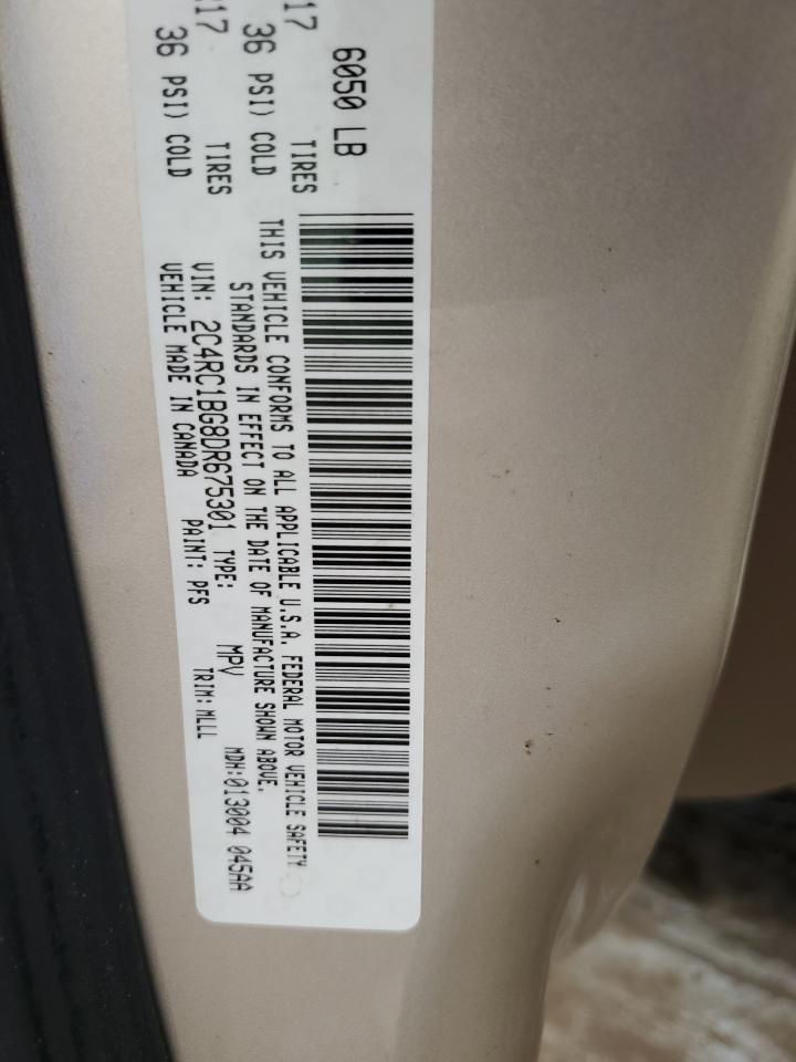2013 Chrysler Town & Country Touring VIN: 2C4RC1BG8DR675301 Lot: 61535675