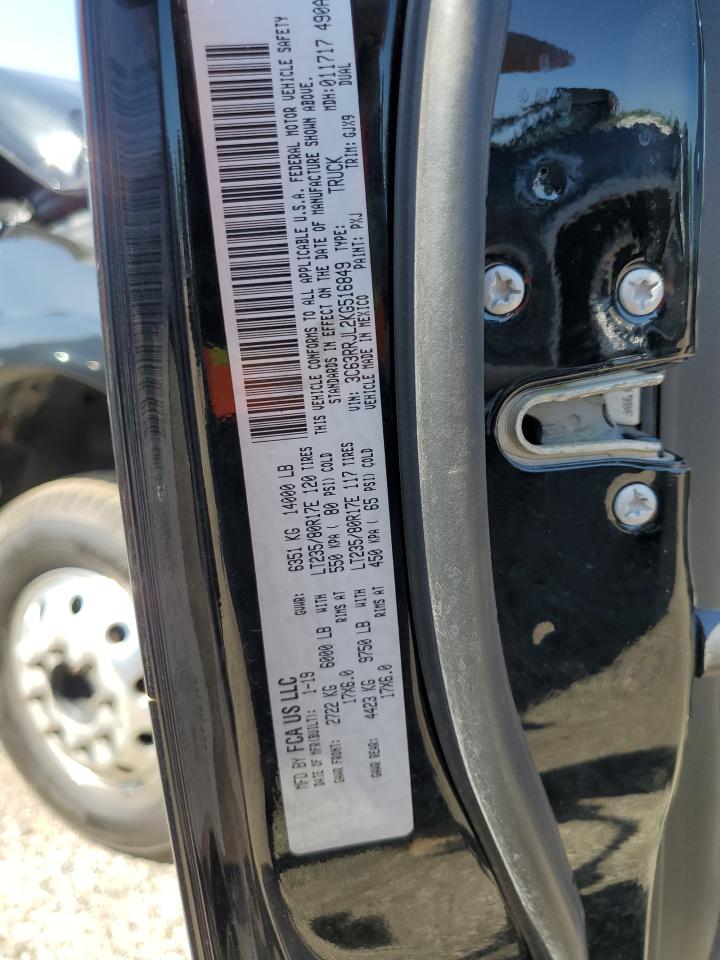 2019 Ram 3500 Laramie VIN: 3C63RRJL2KG516849 Lot: 61922685