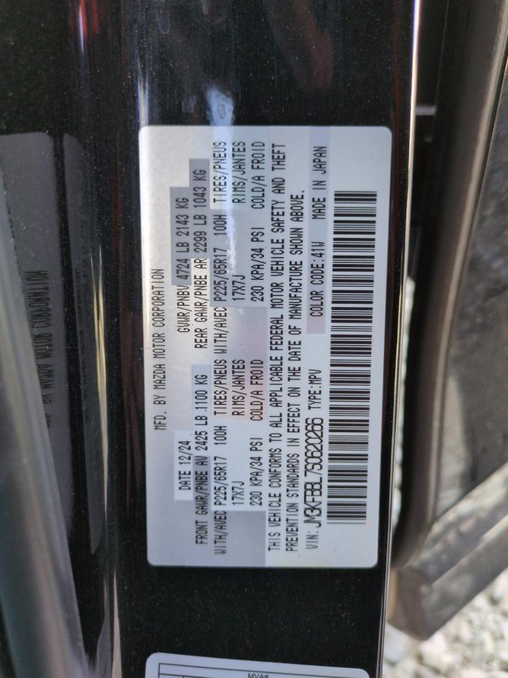 2025 Mazda Cx-5 Select VIN: JM3KFBBL7S0620266 Lot: 62856715