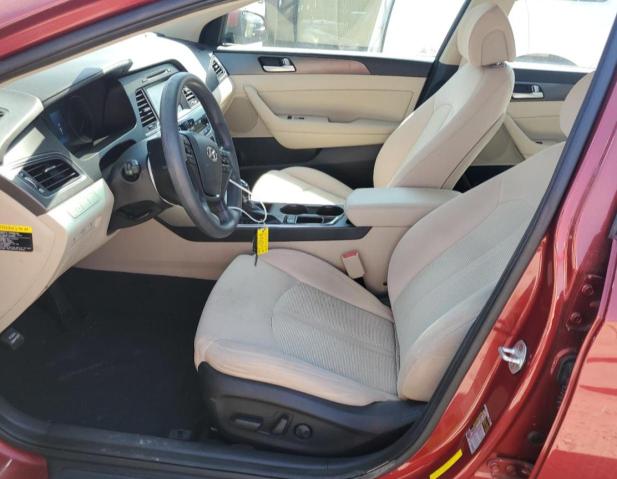 Sedans HYUNDAI SONATA 2016 Czerwony