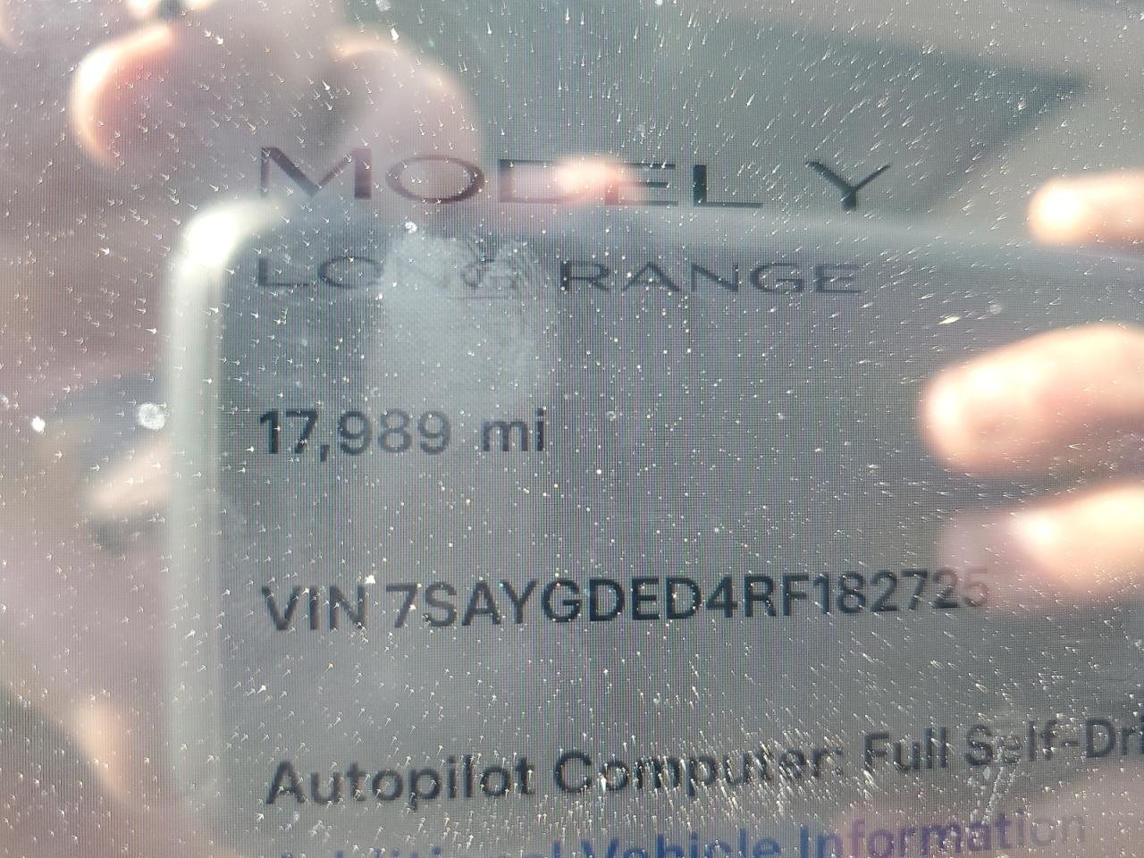2024 Tesla Model Y VIN: 7SAYGDED4RF182725 Lot: 62392615