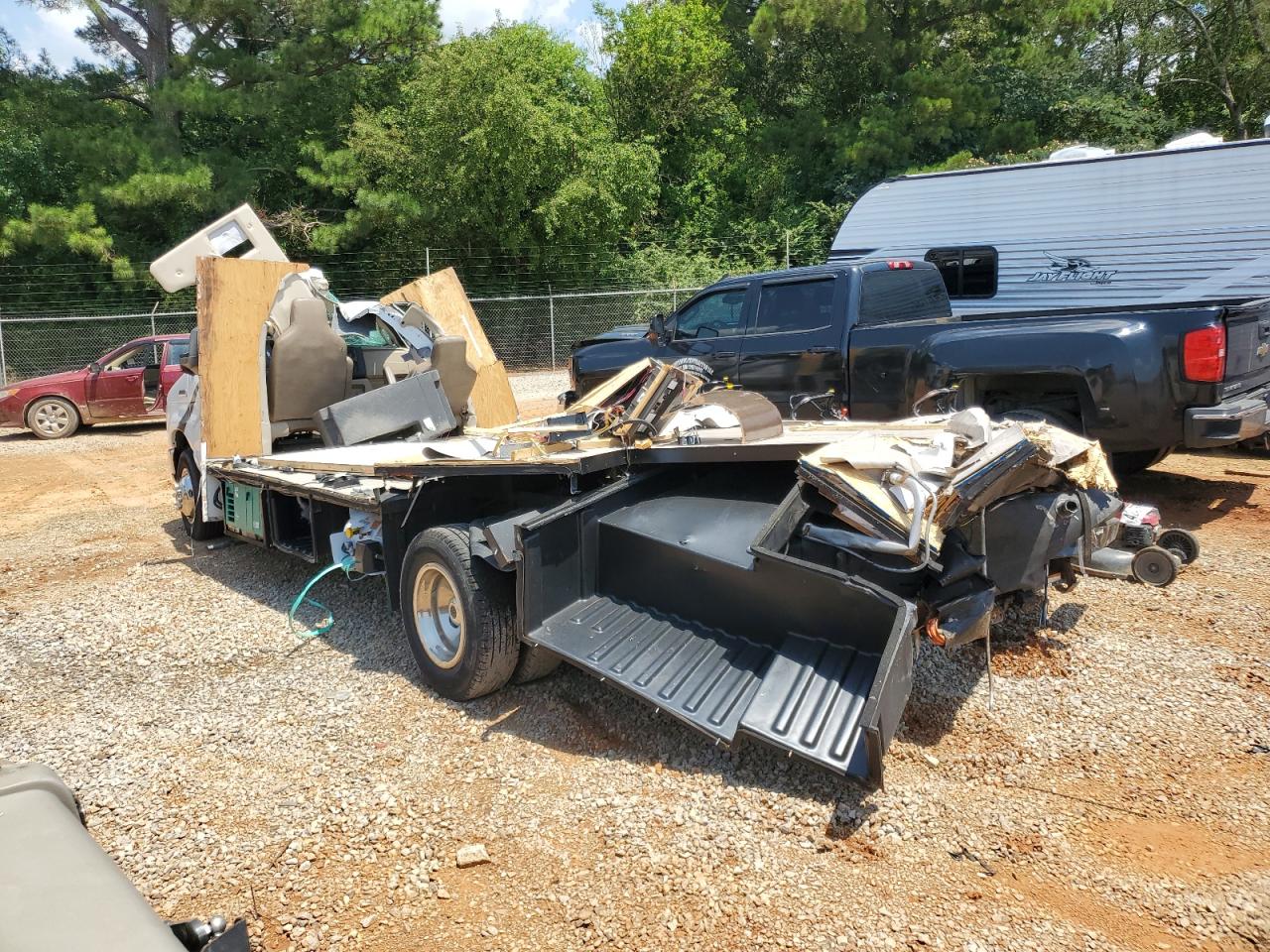 2019 Ford Econoline E450 Super Duty Cutaway Van white null gas 1FDXE4FS3KDC65034 photo #3