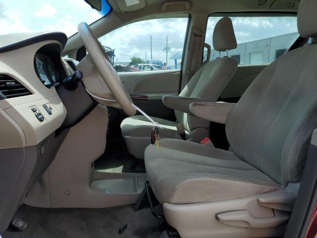  TOYOTA SIENNA 2012 Burgundy