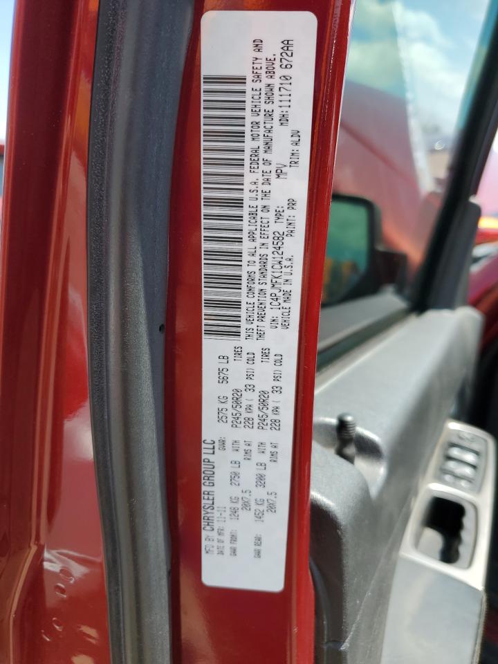 JEEP LIBERTY 2012 VIN 1C4PJMFK1CW124582 zdjęcie 13