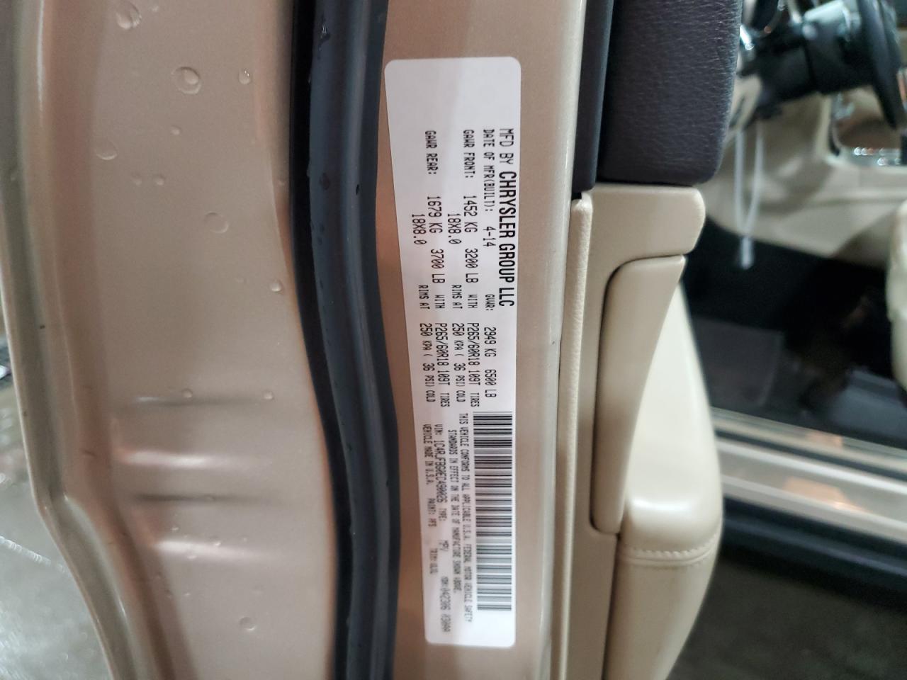2014 Jeep Grand Cherokee Limited VIN: 1C4RJFBG0EC490026 Lot: 59211175