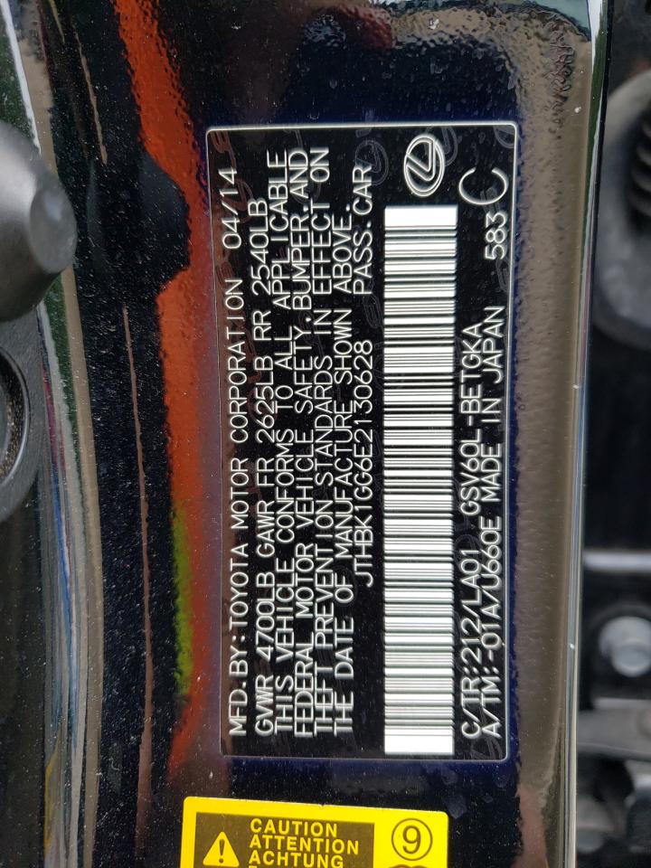 2014 Lexus Es 350 VIN: JTHBK1GG6E2130628 Lot: 62236655