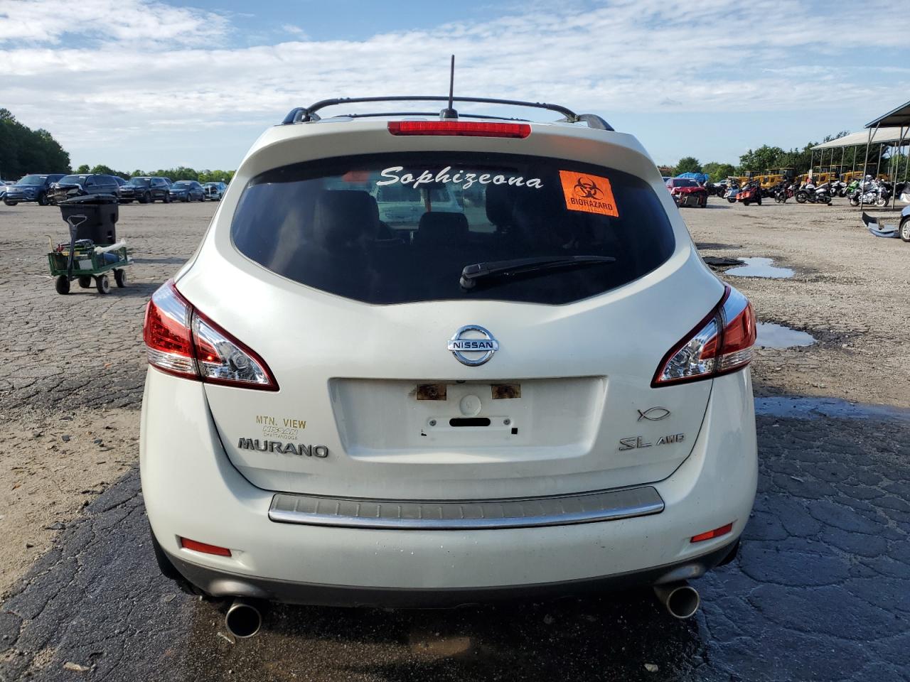 2011 Nissan Murano S VIN: JN8AZ1MWXBW150250 Lot: 60843015