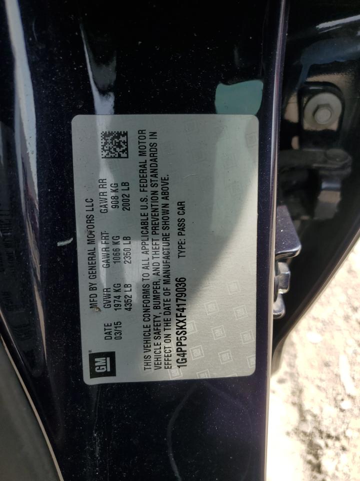 2015 Buick Verano VIN: 1G4PP5SKXF4179036 Lot: 60464875
