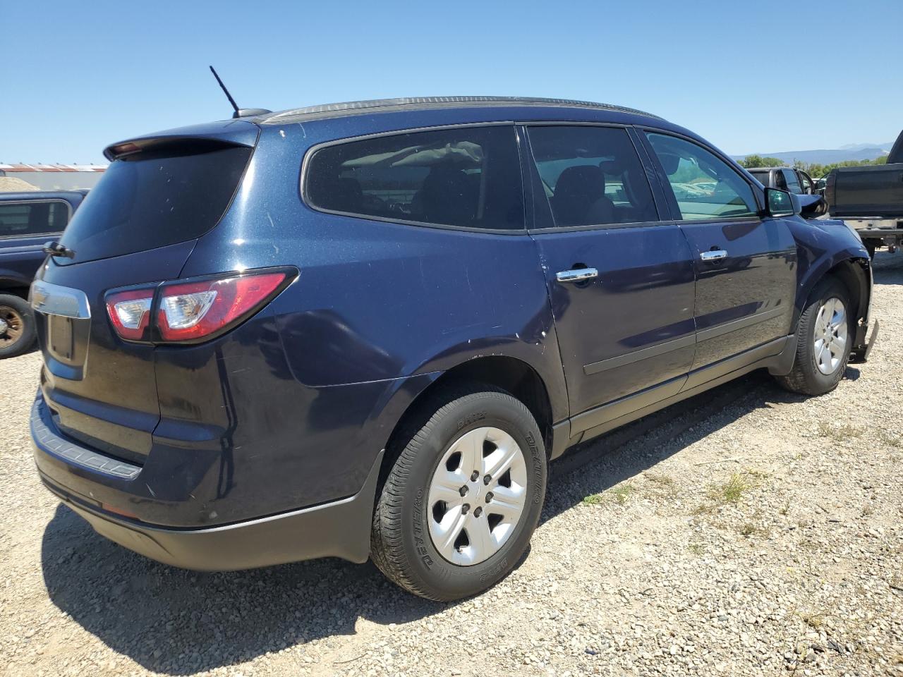 2017 Chevrolet Traverse Ls blue suv gas 1GNKVFED1HJ140872 photo #4