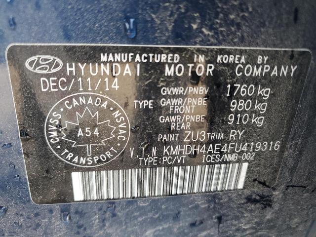 2015 HYUNDAI ELANTRA SE  