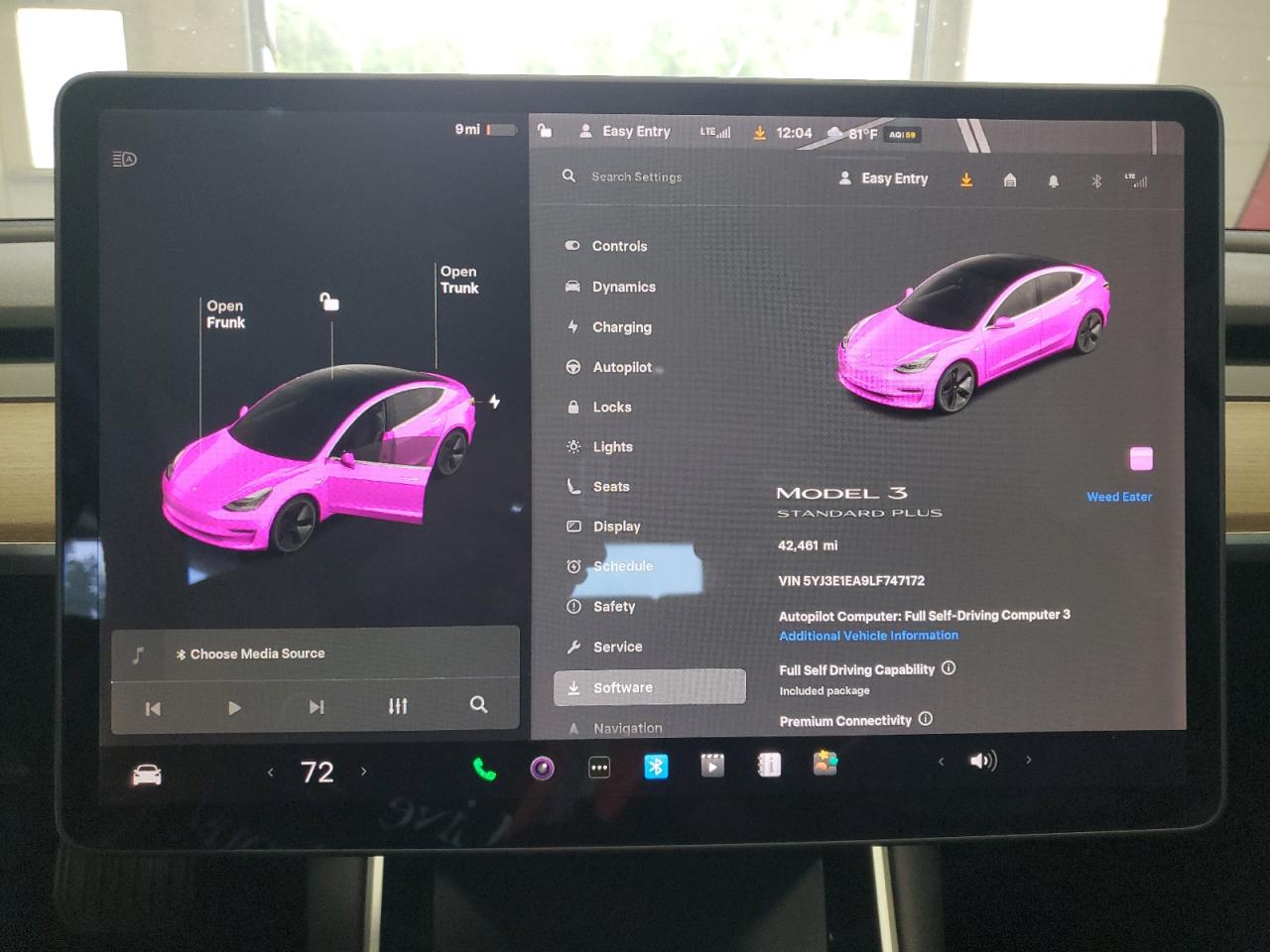 2020 Tesla Model 3 VIN: 5YJ3E1EA9LF747172 Lot: 61673655