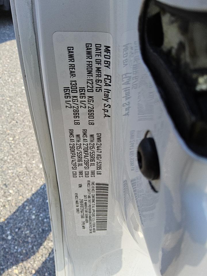 2015 Ram Promaster City Slt VIN: ZFBERFBT2F6A77566 Lot: 61365475