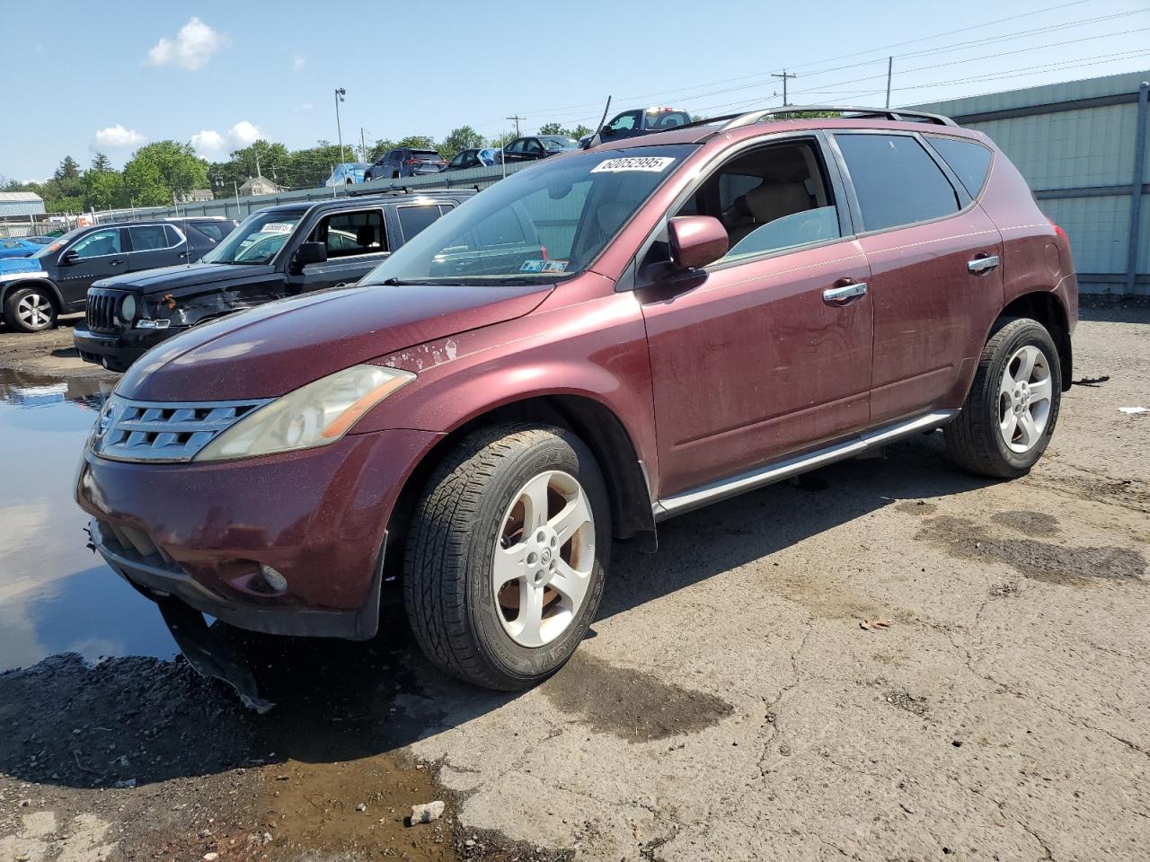 2005 Nissan Murano Sl en Venta en Pennsburg, PA - Water/Flood