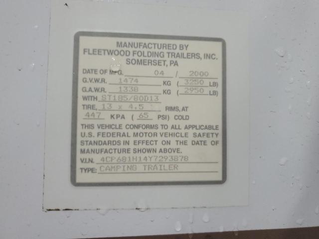 2000 FLEETWOOD COLEMAN GRAND TOUR U