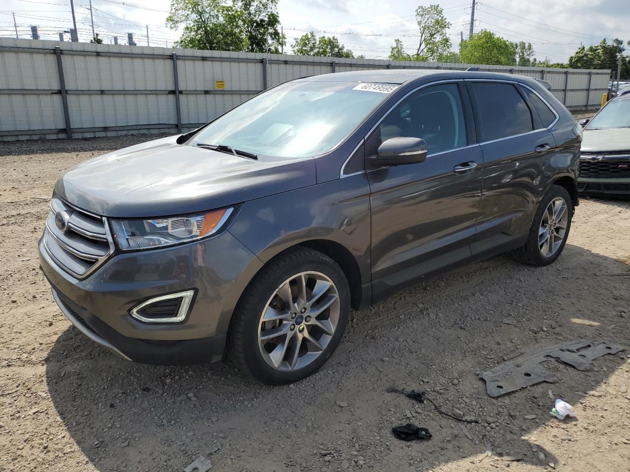 2015 Ford Edge Titanium zu verkaufen in Lansing, MI - Rear End