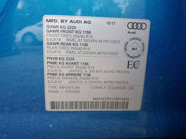 2018 AUDI Q3 TECHNIK  