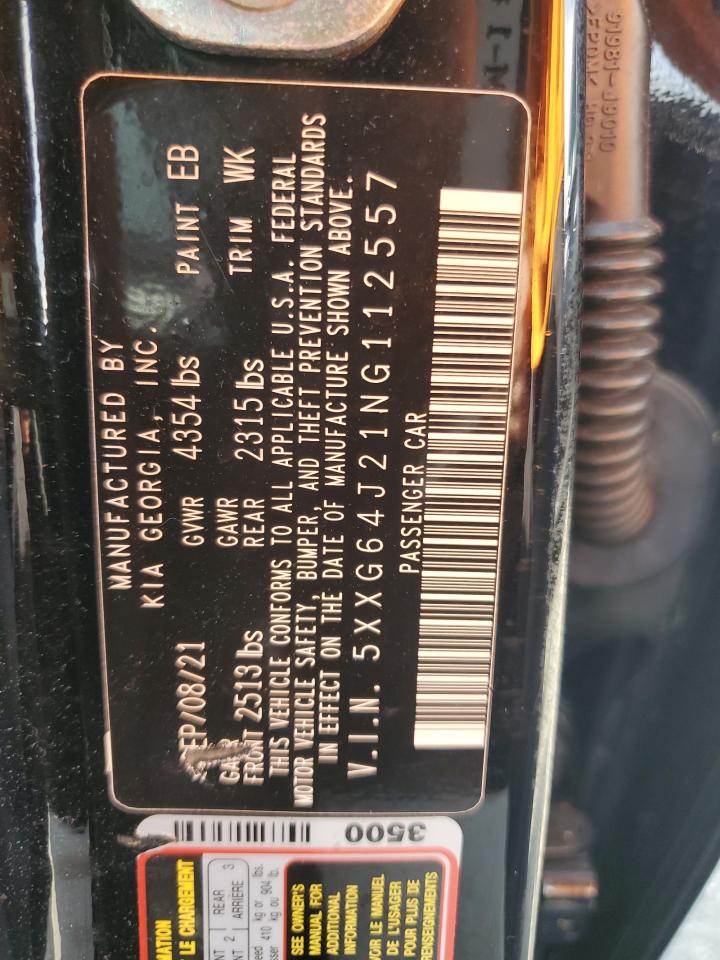 2022 Kia K5 Gt Line VIN: 5XXG64J21NG112557 Lot: 62471785