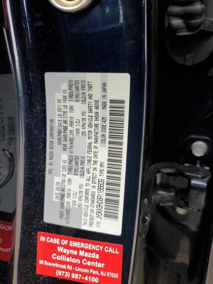2024 Mazda Cx-90 Preferred VIN: JM3KKBHD8R1166609 Lot: 62994475
