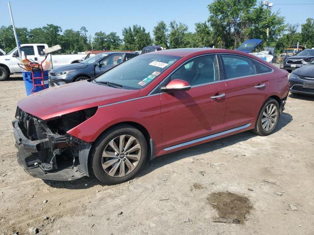  HYUNDAI SONATA 2016 Бургунди