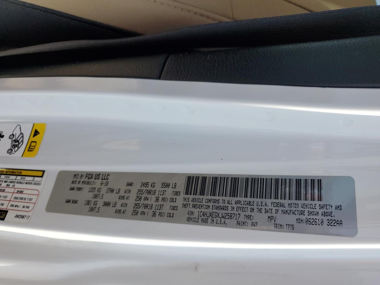 JEEP WRANGLER 2018 VIN 1C4HJXEGXJW258717 photo 13